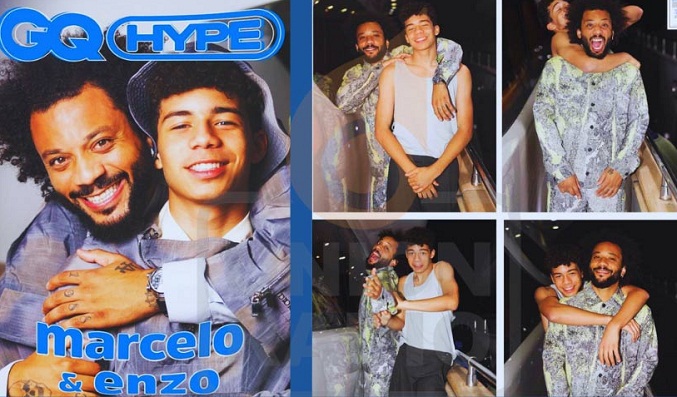 Marcelo posa con su hijo Enzo para la revista «GQ Hype»