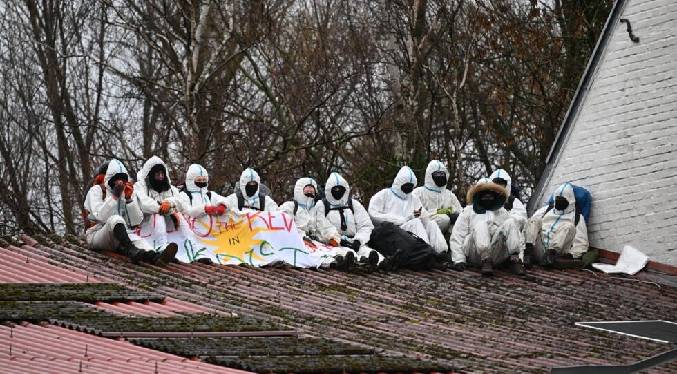 Apoyados por Greta Thunberg, ambientalistas protestan contra un proyecto minero alemán