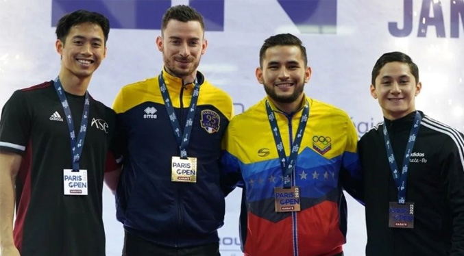 Venezuela obtiene medalla de Bronce en el Open de París de Karate 2023﻿