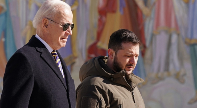 Biden durante visita sorpresa a Kiev promete nuevas entregas de armamento a los ucranianos