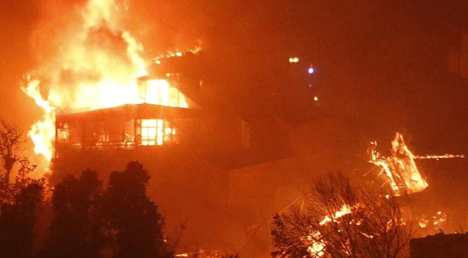 Decretan Estado de Catástrofe en la región chilena por incendios