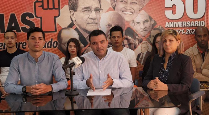 MAS solicita a Mervin Maldonado convocar una mesa de trabajo para discutir problemas de la juventud venezolana