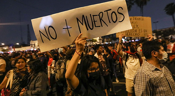 Familiares de fallecidos en las protestas de Perú exigen justicia