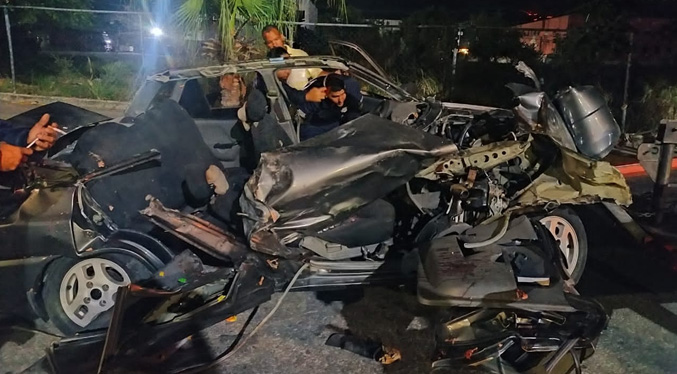 Fallecen cinco personas en accidente de tránsito en Maracay