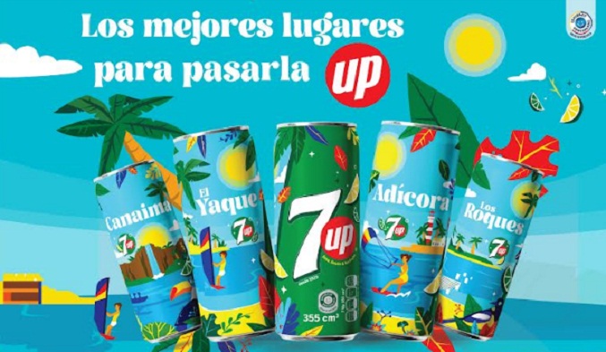 7up exaltará Los Roques, Canaima, El Yaque y Adícora en su nueva campaña