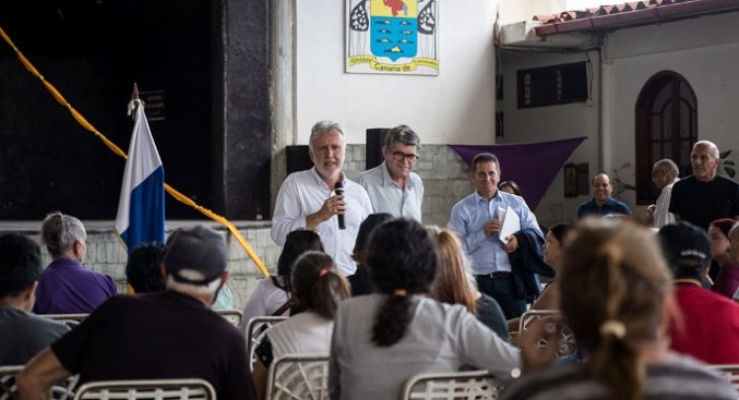 Presidente de Canarias llega a Venezuela para acercarse a su comunidad
