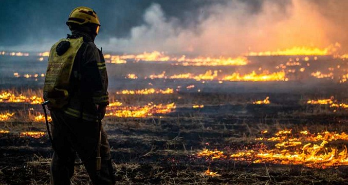 Muere el primer brigadista en incendios de Chile