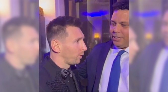 Ronaldo Nazario invita a un café a Messi tras gala de los premios The Best (Video)