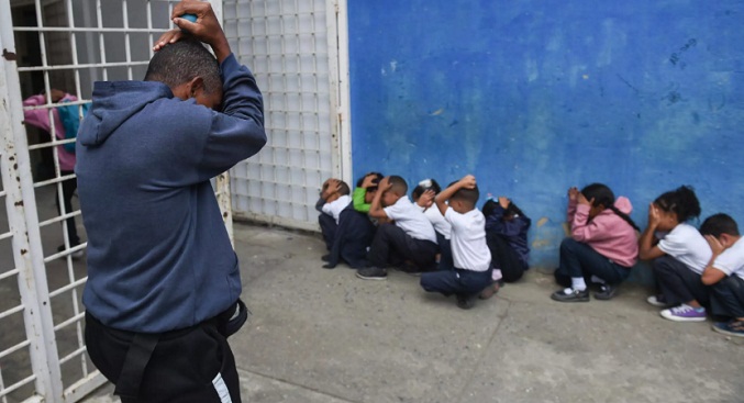 Escuelas contra balas: Simulacros antitiroteos realizan en  Petare