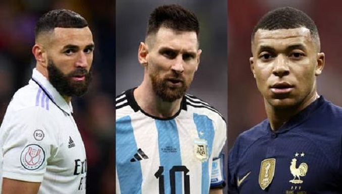 Benzema, Messi y Mbappé son los finalistas del premio The Best 2022