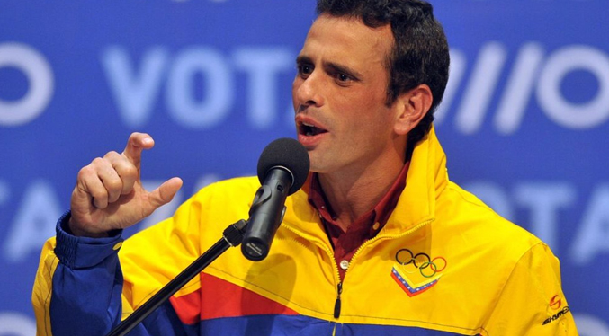 Proclaman oficialmente a Capriles como candidato de Primero Justicia a las primarias