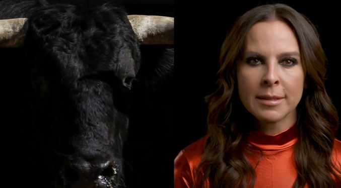 Kate del Castillo se mete en la piel de un toro para protestar por las corridas