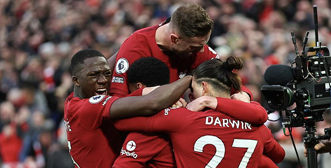 El Liverpool aplastó al Manchester United con una goleada histórica