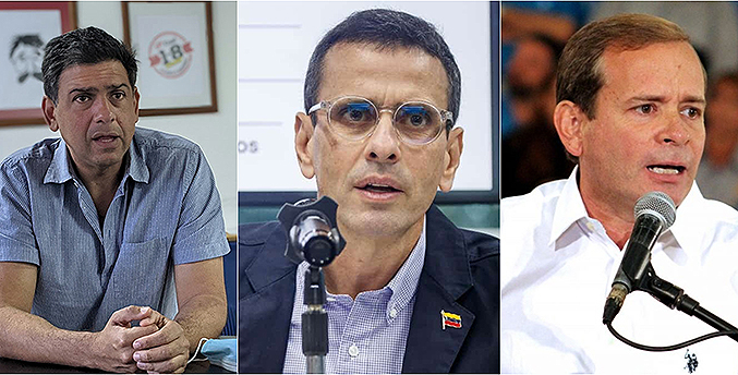 Ocariz y Guanipa apoyarán a Henrique Capriles como precandidato de PJ a las primarias