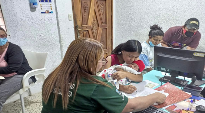 Registran más de tres mil 200 niños en lo que va 2023 en Maracaibo