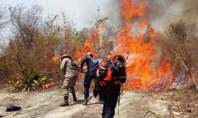 Inameh advirtió que riesgo de propagación de incendios forestales en 78 % del país