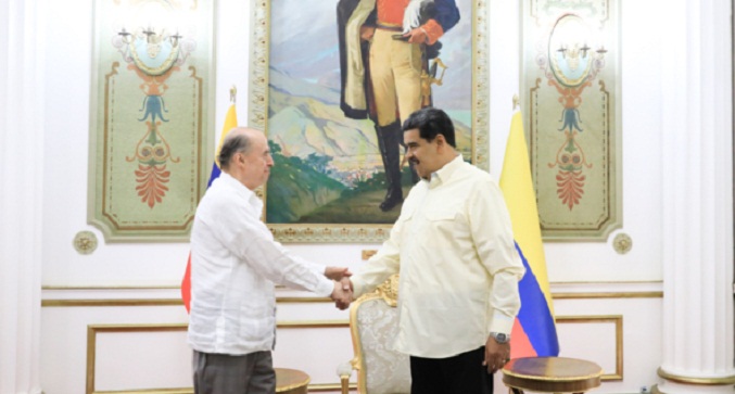 Maduro recibe al canciller de Colombia para repasar agenda de cooperación bilateral