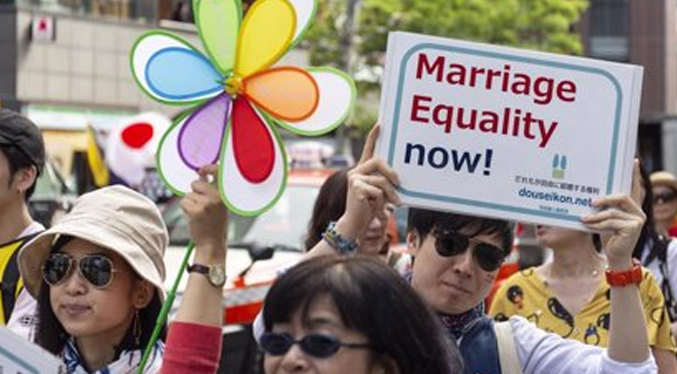 Presentan proyecto para legalizar matrimonio homosexual en Japón