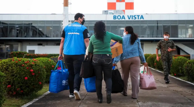 El 80 % de beneficiados en el programa de refugiados en Brasil son mujeres y niños venezolanos