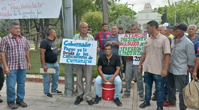 Cañicultores de Sucre inician huelga para reclamar pago de deuda $ 260 mil