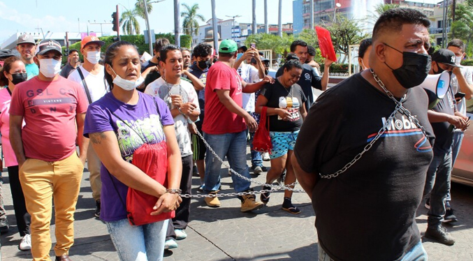 Migrantes en México entre ellos venezolanos piden a CNDH protección para salir en viacrucis
