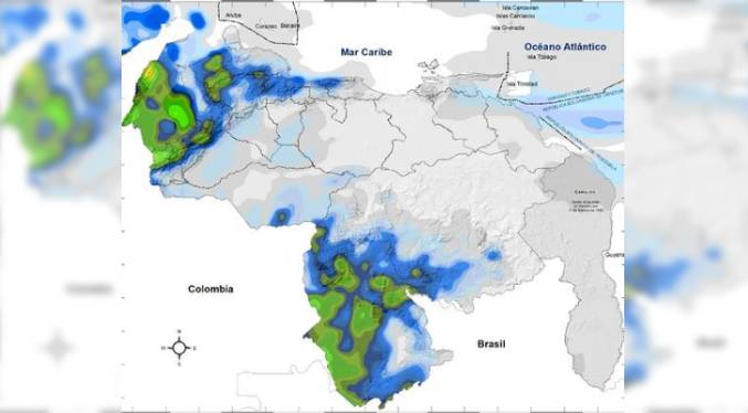 Inameh pronostica lluvias en Zulia y Andes para este 9-A