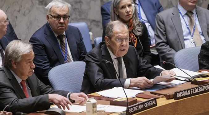 Lavrov en la ONU: «Nadie permitió a la minoría occidental hablar en nombre de toda la humanidad»