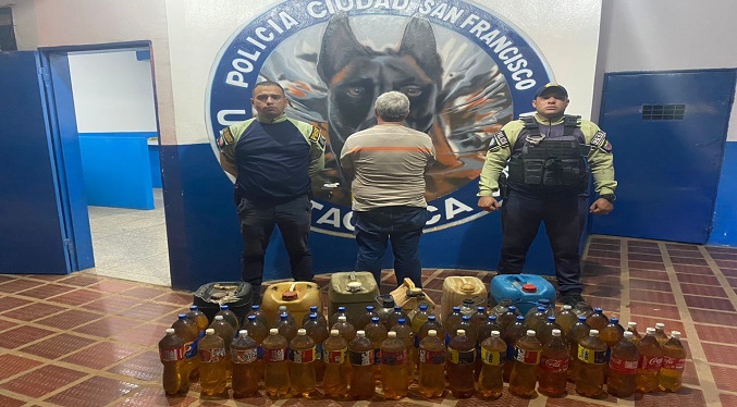 Polisur detiene ciudadano en Fundabarrios por venta ilegal de combustible