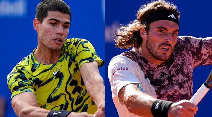 Alcaraz y Tsitsipas jugarán final del Torneo de Barcelona