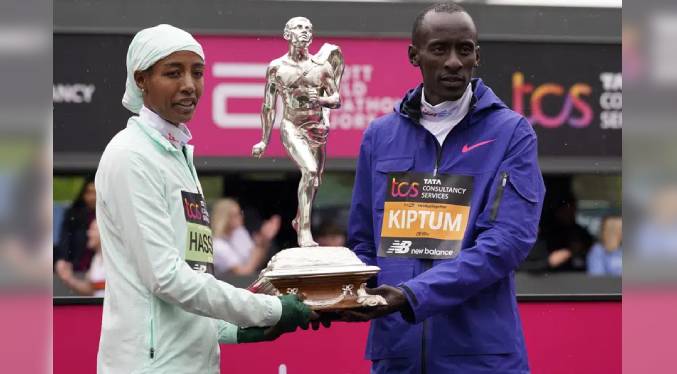 Kiptum gana el Maratón de Londres con el segundo mejor tiempo de la historia