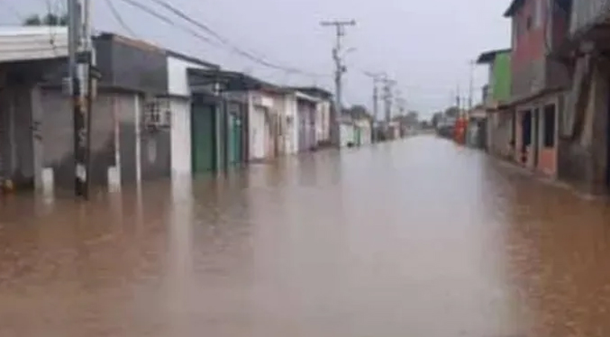 Bachaquero amanece inundado