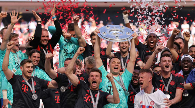El Bayern Múnich logra el undécimo título consecutivo de campeón de la Bundesliga