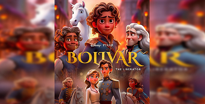 Así se vería una película de Bolívar hecha por Pixar, según una Inteligencia Artificial