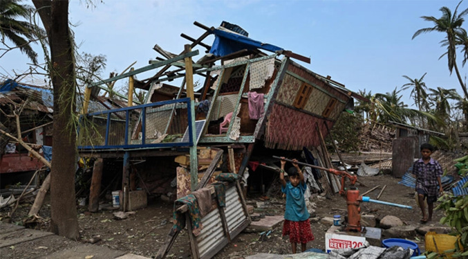 Al menos 41 muertos por el paso del ciclón Mocha por Birmania