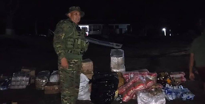 Militares venezolanos incautan 5.300 kilos de material para el sustento de minas ilegales