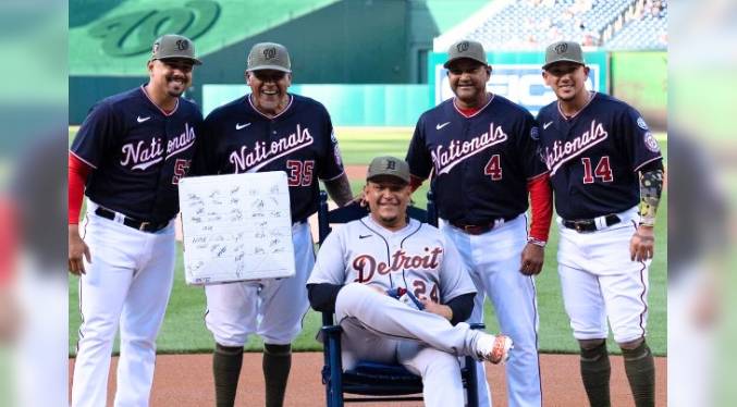 Nationals regala mecedora a Miguel Cabrera en anticipo de su retiro de la MLB