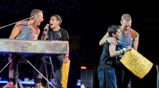 Joven venezolano con autismo cumple el sueño de cantar junto a Coldplay