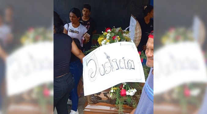 Con la petición de justicia entierran al comerciante muerto por asfixia mecánica por funcionarios de la PNB