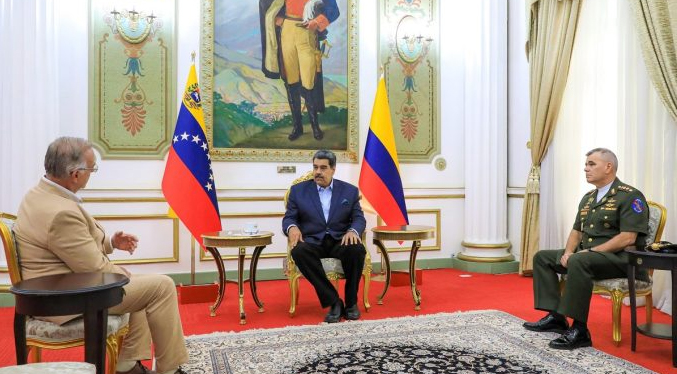 Maduro revisa con el ministro de Defensa de Colombia la cooperación en materia de seguridad