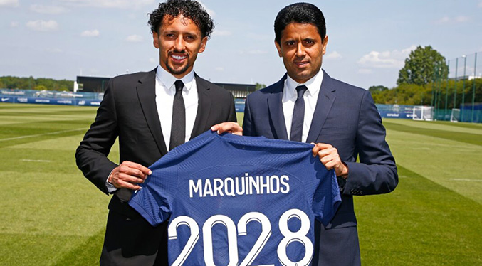 Marquinhos renueva con el PSG hasta 2028