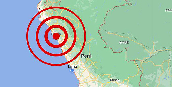 Sismo de magnitud 4,6 sacude la selva de Perú