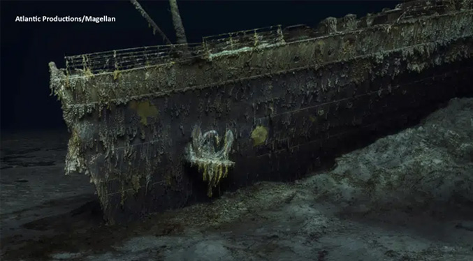 El primer escaneo digital completo del Titanic ofrece detalles del naufragio