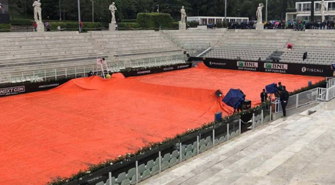 Suspendida la semifinal femenina por lluvia en Roma este viernes