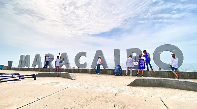 Arte y cultura comienzan a lucirse en el “Maracaibo” de letras corpóreas de La Vereda