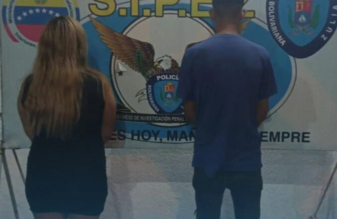 Sipez arresta a pareja por extorsión en Maracaibo