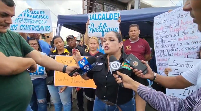 Comerciantes sureños exigen rectificación de alícuotas a Gustavo Fernández (Video)