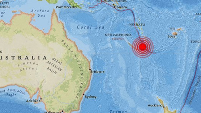 Un terremoto de magnitud 6,1 sacude las aguas de Nueva Caledonia, en el Pacífico Sur
