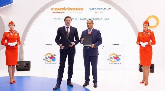 Aeroflot y Conviasa firman un memorando para ampliar servicios aéreos entre Rusia y el Caribe