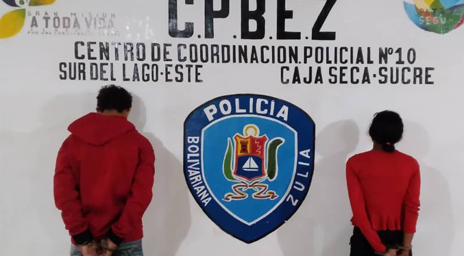 Policía del Zulia captura a pareja por prostitución infantil en Caja Seca