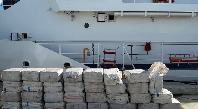 Capturan a dos venezolanos por tratar de ingresar 919 kilos de cocaína en Puerto Rico
